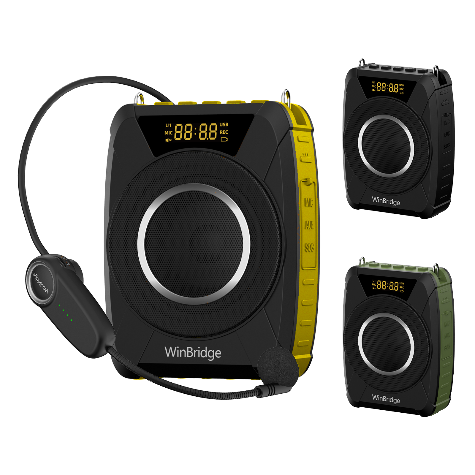 Máy trợ giảng M801 - Micro đeo đầu không dây - 20W