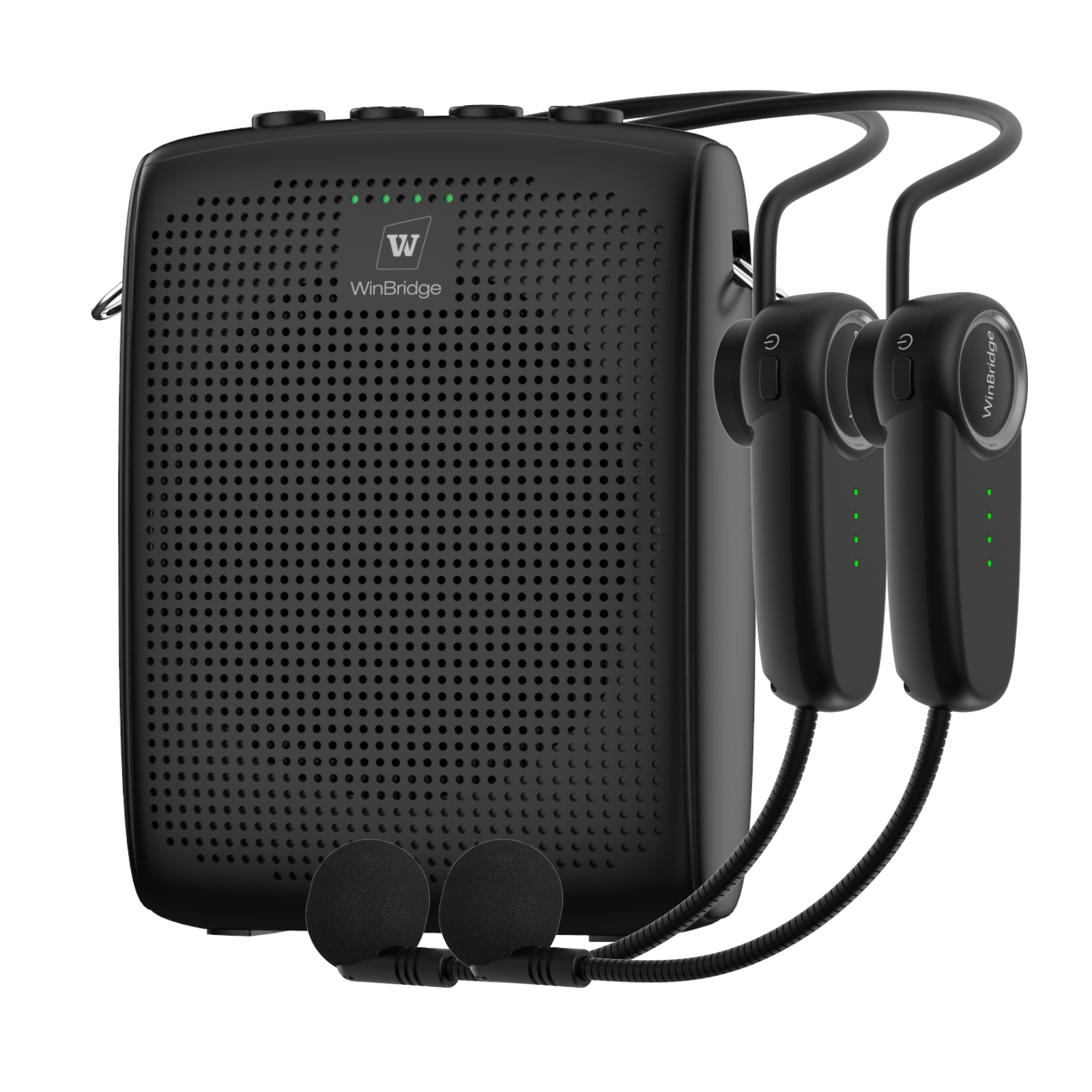 Máy trợ giảng WB002 Plus - Micro kép đeo đầu không dây - 15W