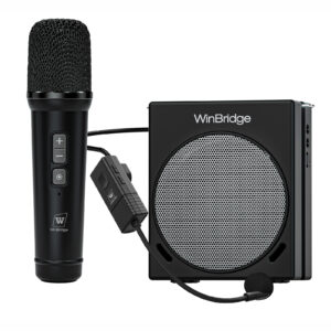 WinBridge S91 – Máy Khuếch Đại Giọng Nói & Máy Karaoke, 30W, Hệ Thống PA Di Động với 2 Micro Không Dây, Âm Thanh HD Rõ Ràng, Loa Bluetooth, dành cho Giáo Viên, Hướng Dẫn Viên, Ca Hát, Tiệc Gia Đình, Âm Thanh Lớn – Thân Hình Nhỏ